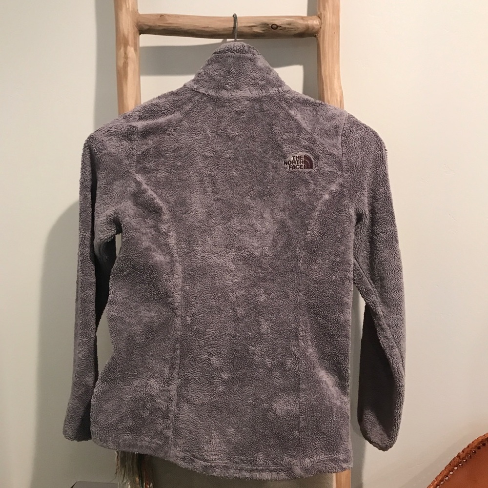 The North Face Grey Osito High Pile Fleece Jacket Zip Front XS - Picture 10 of 12